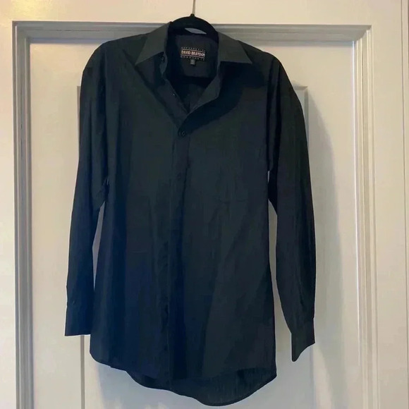 Black David Brandon  Dress Shirt - Picture 2 of 7